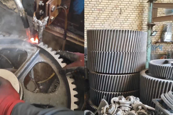 پیشگرم فلزات و چرخدندههای صنعتی با کوره القایی